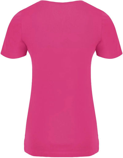 Am image of a Custom ATC Eurospun Ring Spun Ladies Tee in Wild Raspberry!