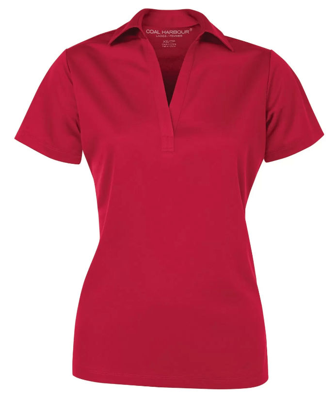 Coal Harbour Everyday Ladies Sport Shirt in Red