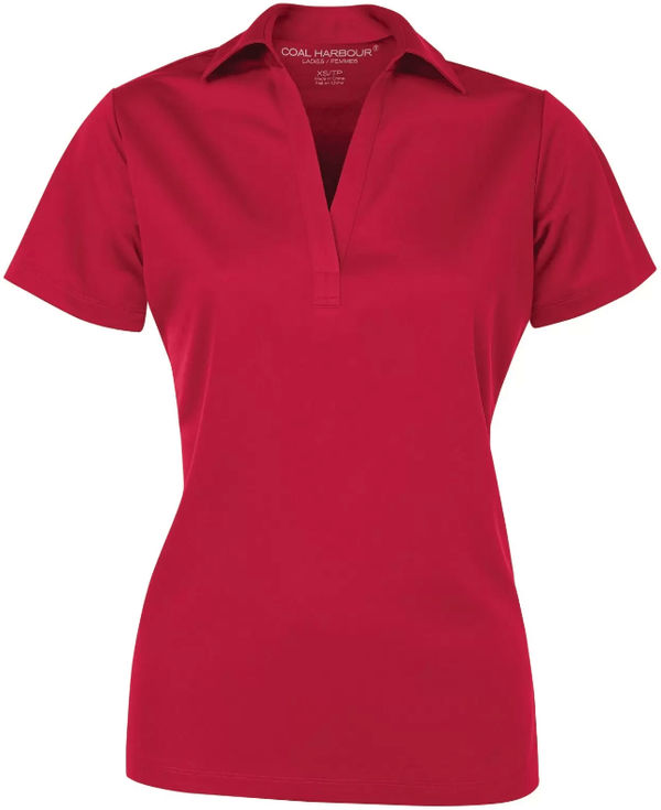 Am image of a Custom Coal Harbour Everyday Ladies Sport Shirt in Red!