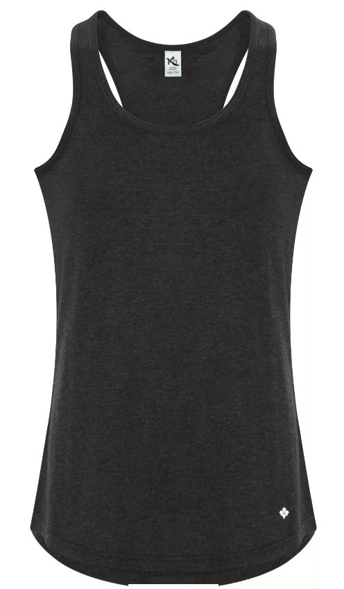 Koi Triblend Racerback Ladies Tank in Charcoal Triblend