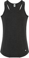 Am image of a Custom Koi Triblend Racerback Ladies Tank in Charcoal Triblend!