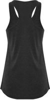 Am image of a Custom Koi Triblend Racerback Ladies Tank in Charcoal Triblend!