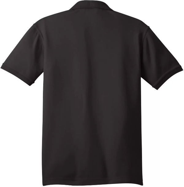 Am image of a Custom OGIO CALIBER POLO 2 in Blacktop!