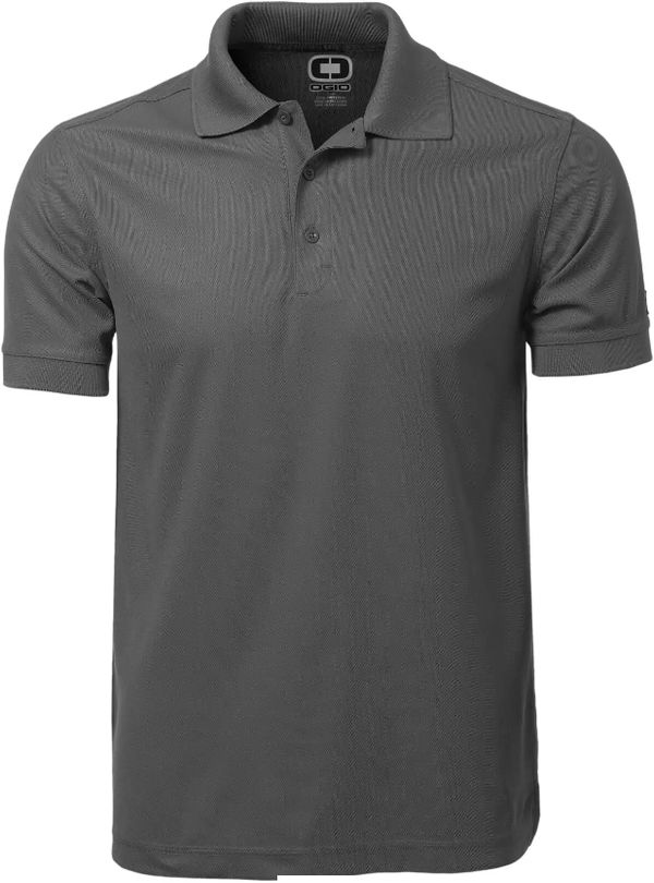 Am image of a Custom OGIO CALIBER POLO 2 in Diesel Grey!