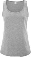 Am image of a Custom ATC Everyday Cotton Ladies Tank Top in Athletic Heather!