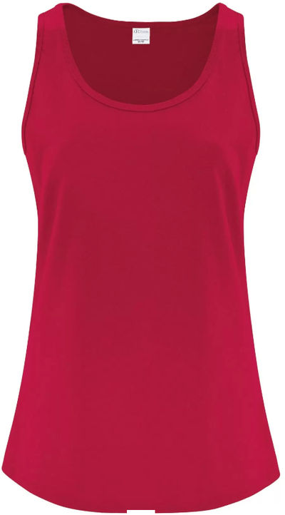 Am image of a Custom ATC Everyday Cotton Ladies Tank Top in Red!