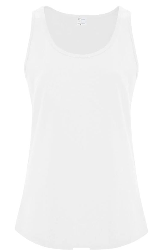 ATC Everyday Cotton Ladies Tank Top in White