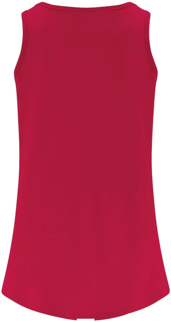 Am image of a Custom ATC Everyday Cotton Ladies Tank Top in Red!