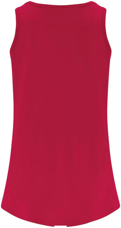 Am image of a Custom ATC Everyday Cotton Ladies Tank Top in Red!