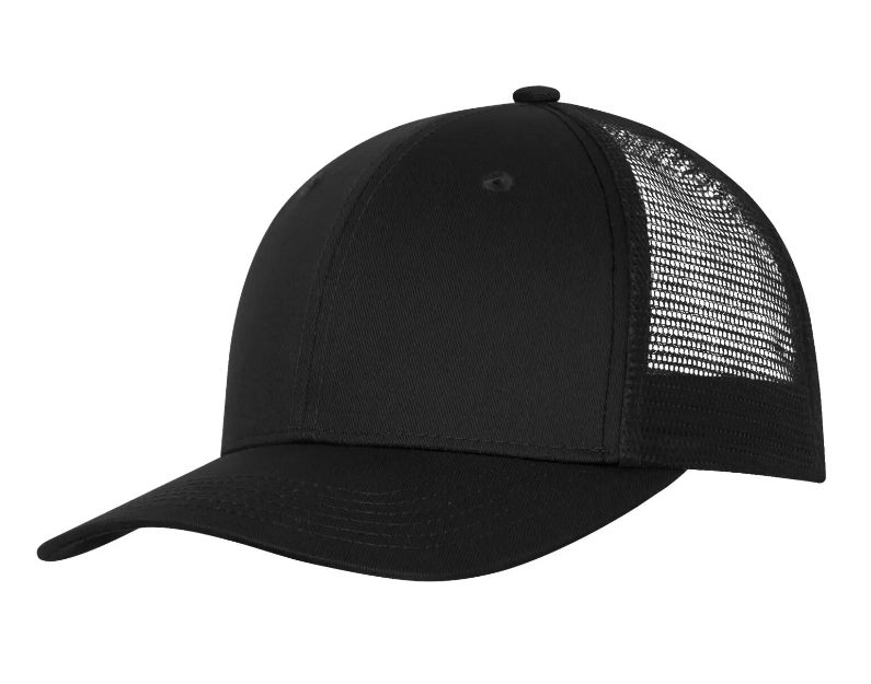 ATC Everyday Snapback Trucker Cap in Black/Black