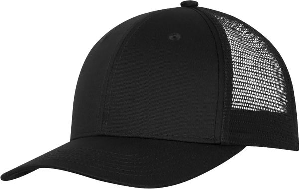 Am image of a Custom ATC Everyday Snapback Trucker Cap in Black/Black!