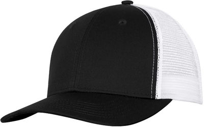 Am image of a Custom ATC Everyday Snapback Trucker Cap in Black/White!