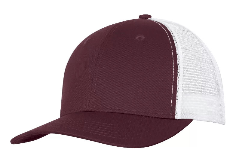 ATC Everyday Snapback Trucker Cap in Maroon/White