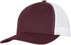 Am image of a Custom ATC Everyday Snapback Trucker Cap in Maroon/White!