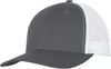 Am image of a Custom ATC Everyday Snapback Trucker Cap in Coal Grey/White!