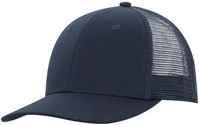 Am image of a Custom ATC Everyday Snapback Trucker Cap in Navy/Navy!