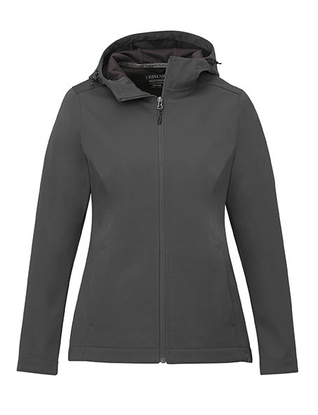 Trimark Womens Lefroy Eco Softshell Jacket in Quarry