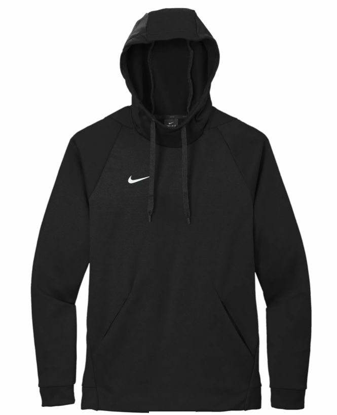 Nike ThermaFit Fleece Pullover Hoodie in Team Black