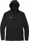 Am image of a Custom Nike ThermaFit Fleece Pullover Hoodie in Team Black!