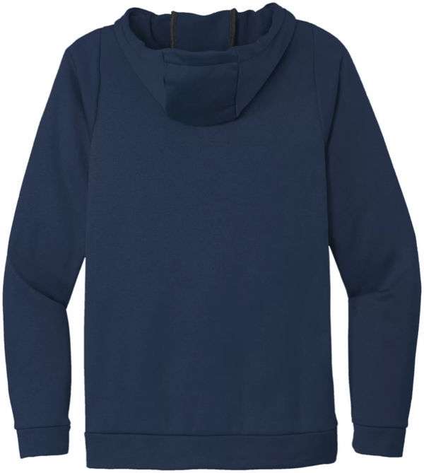 Am image of a Custom Nike ThermaFit Fleece Pullover Hoodie in Team Navy!