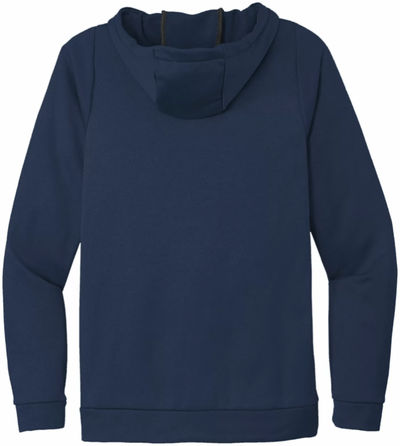 Am image of a Custom Nike ThermaFit Fleece Pullover Hoodie in Team Navy!