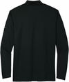 Am image of a Custom Nike Dri Fit Micro Pique Long Sleeve Polo in Black!