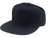 Am image of a Custom Nissi Washed Cotton 5 Panels Flat Bill Cap in Black!