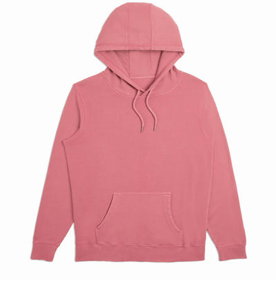 Am image of a Custom Original Favorites Organic Cotton French Terry Hooded Sweatshirt in Rosewood!
