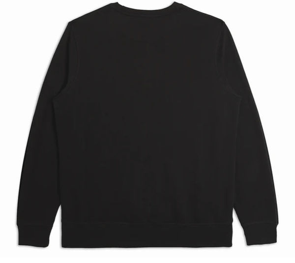 Am image of a Custom Original Favorites Organic Cotton French Terry Crewneck Sweatshirt in Black!