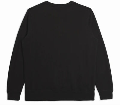 Am image of a Custom Original Favorites Organic Cotton French Terry Crewneck Sweatshirt in Black!