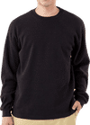 Am image of a Custom LA Apparel LS Heavy Thermal Crew Neck in Black!