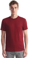 Am image of a Custom Jerico Bamboo T Shirt in Bordeaux!