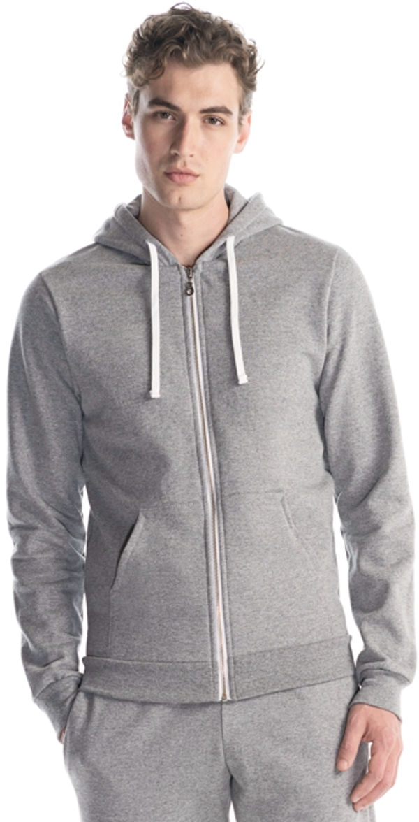 Am image of a Custom Jerico Slim Fit Full Zip Hoody in Athletic!
