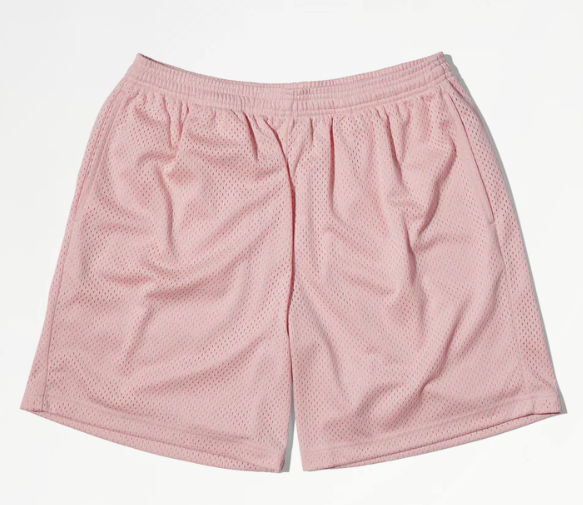 Made Blanks Practice Mesh Shorts in Almond Blossom Pink