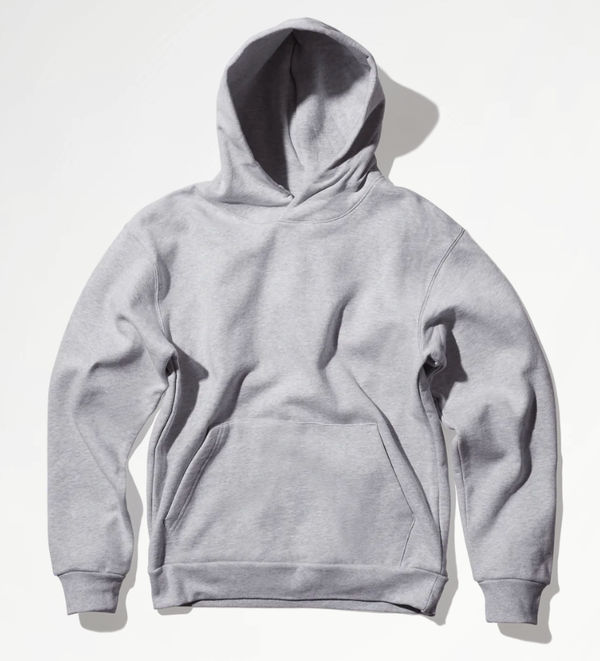 Am image of a Custom Made Blanks Recess Hoodie in Ash Grey!