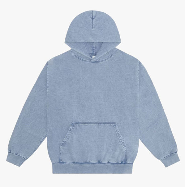LA Apparel Heavy Fleece Hood PO 14oz MW in Arctic