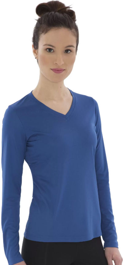 An image of a Custom ATC Pro Team Long Sleeve V Neck Ladies Tee!