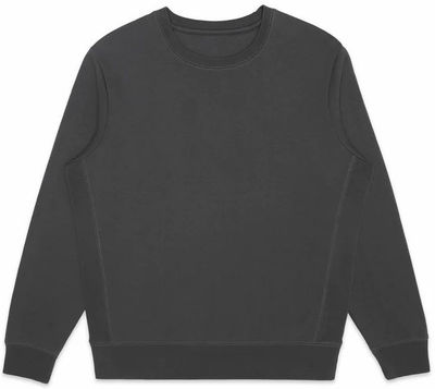 Am image of a Custom Original Favorites GOTS® Organic Cotton Crewneck Sweatshirt in Slate!