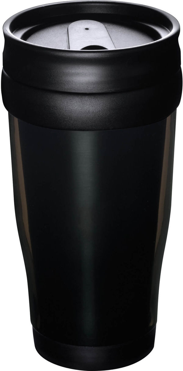Am image of a Custom Columbia 16oz Insulated Tumbler in Translucent Black!