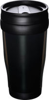 Am image of a Custom Columbia 16oz Insulated Tumbler in Translucent Black!