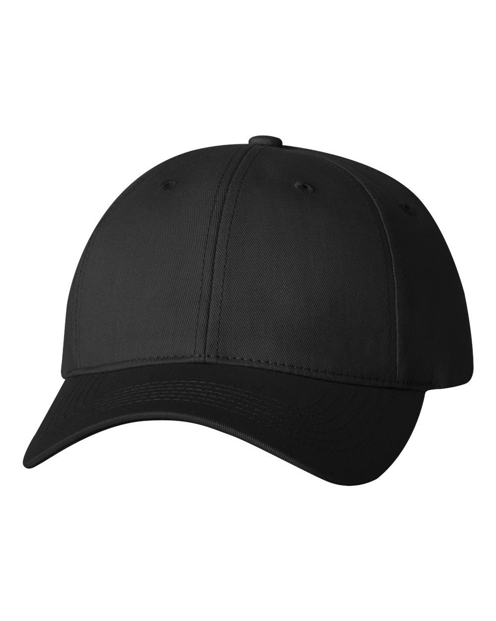 Sportsman Adult Cotton Twill Cap in Black