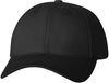 Am image of a Custom Sportsman Adult Cotton Twill Cap in Black!