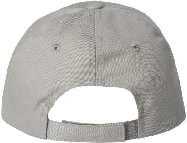 Am image of a Custom Sportsman Adult Cotton Twill Cap in Grey!