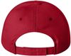 Am image of a Custom Sportsman Adult Cotton Twill Cap in Red!