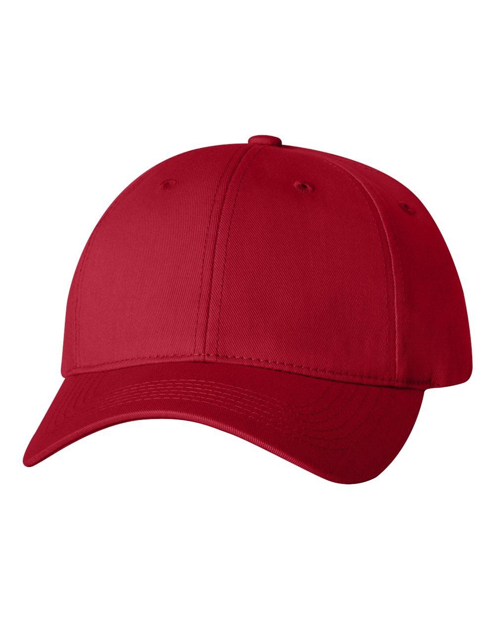 Sportsman Adult Cotton Twill Cap in Red