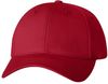 Am image of a Custom Sportsman Adult Cotton Twill Cap in Red!
