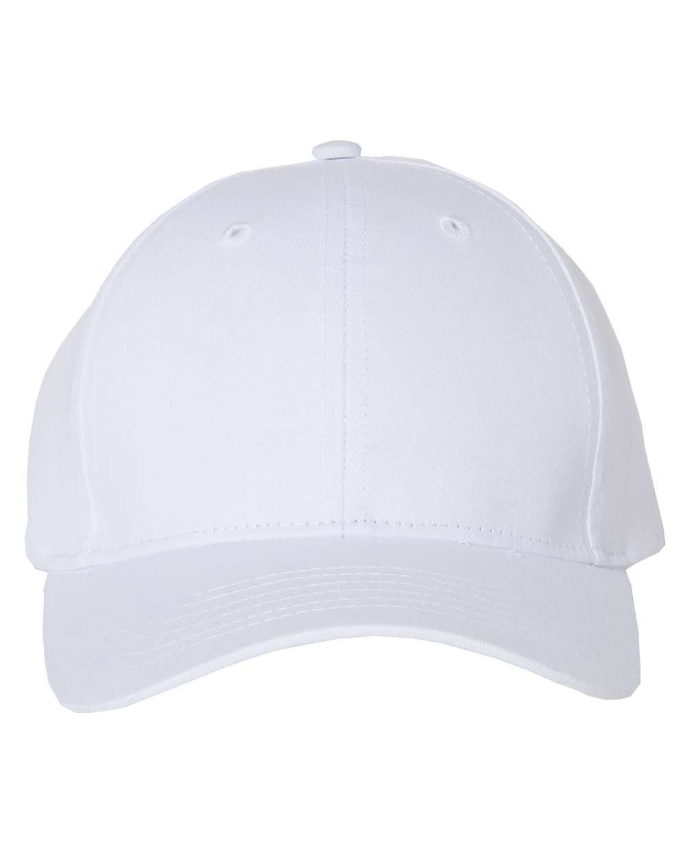 Sportsman Adult Cotton Twill Cap in White