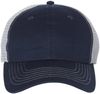 Am image of a Custom Sportsman Contrast Stitch Mesh Back Cap in Navy/Grey!