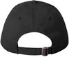 Am image of a Custom Sportsman Heavy Brushed Twill Structured Cap in Black!