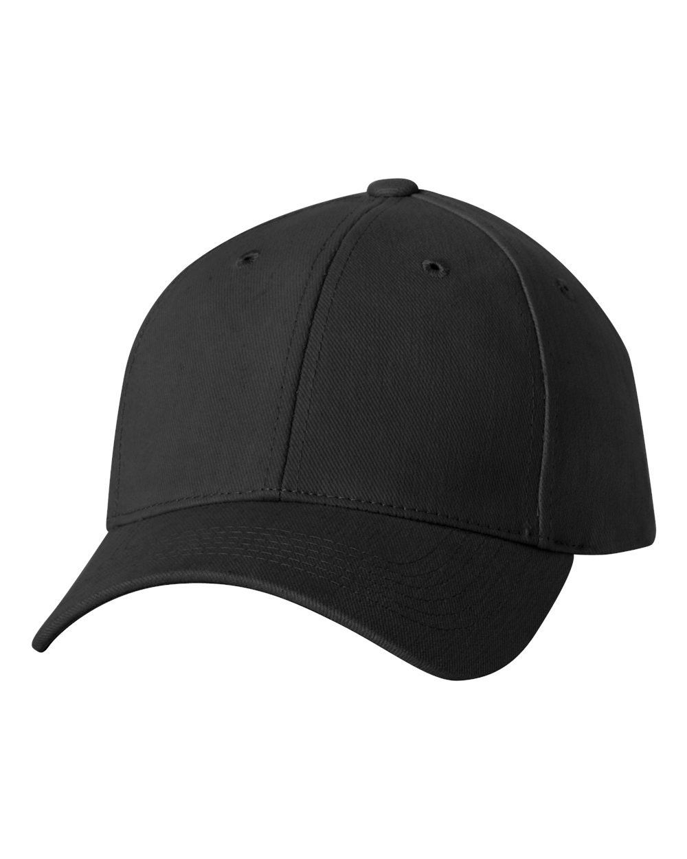 Sportsman Heavy Brushed Twill Structured Cap in Black